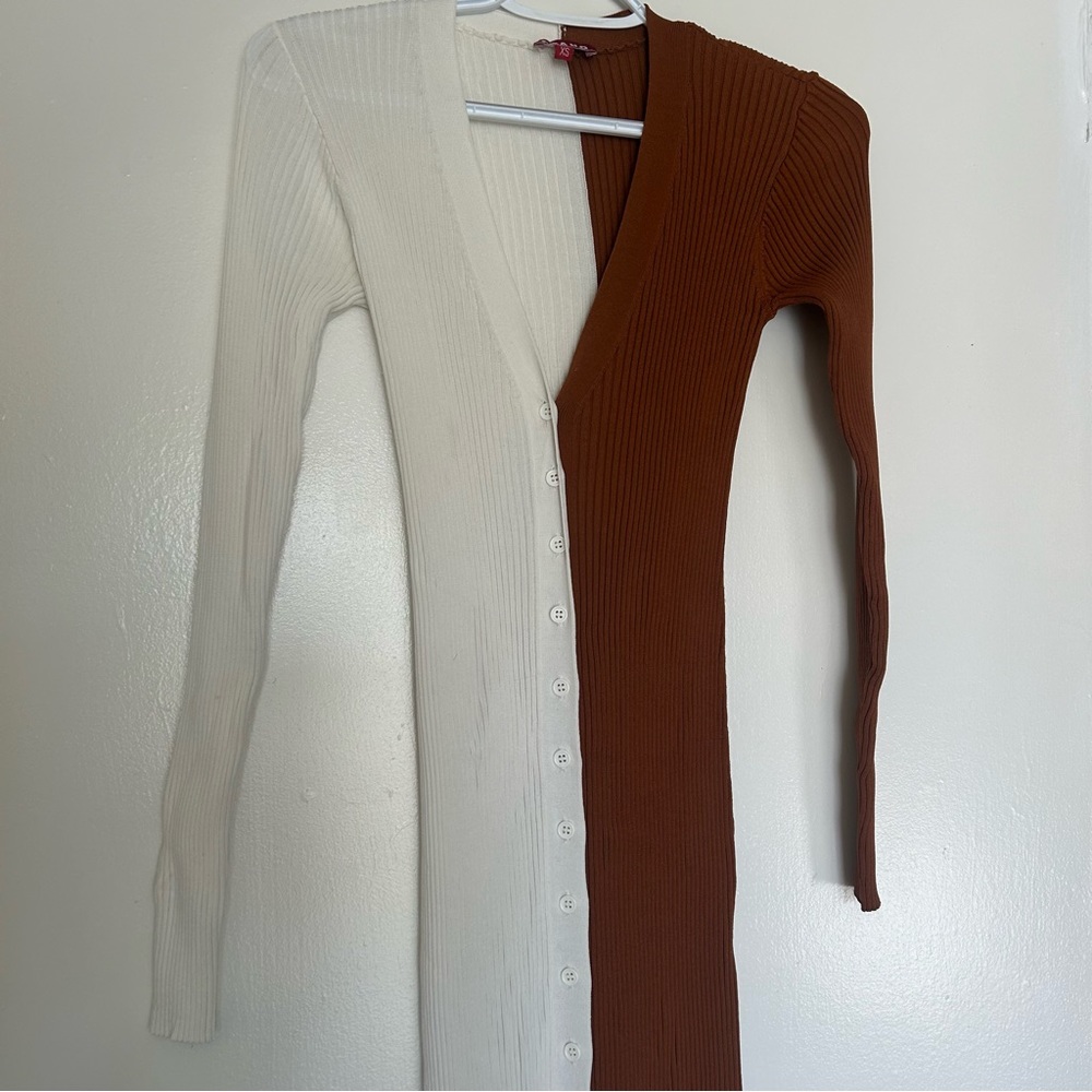 Bodycon Long Ribbed Dress - Picture 2 of 8